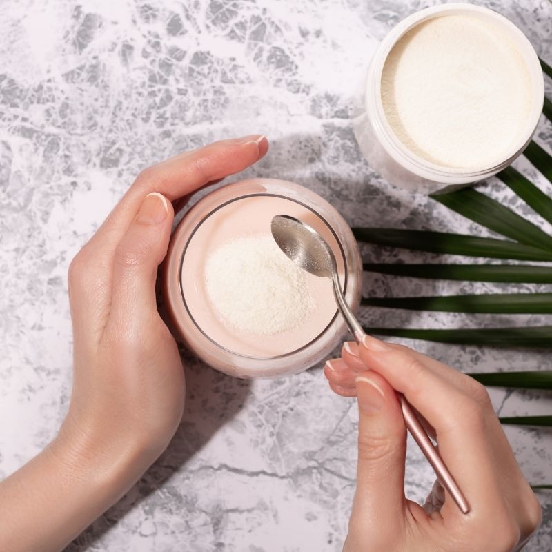 Collagen Peptides Powder +17 Super Ingredients, Vanilla Flavor.