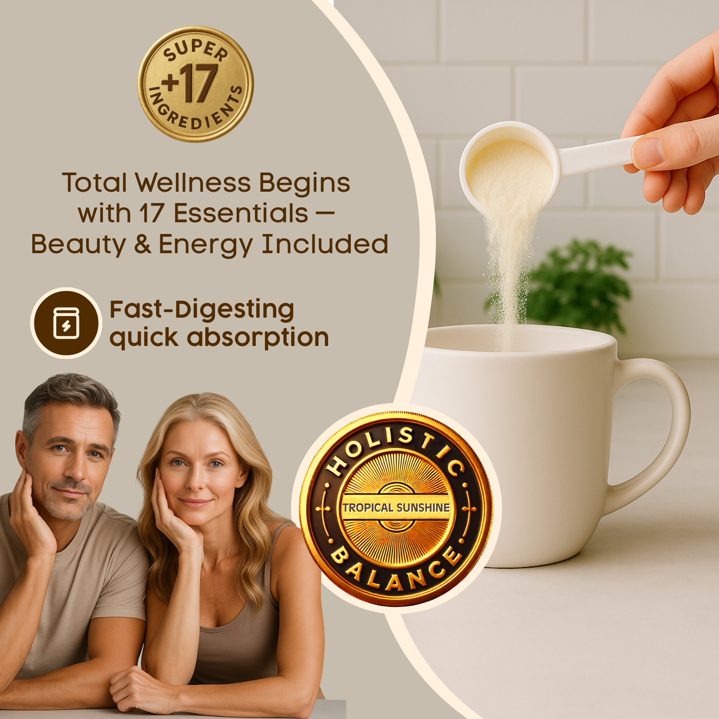 Collagen Peptides Powder +17 Super Ingredients.