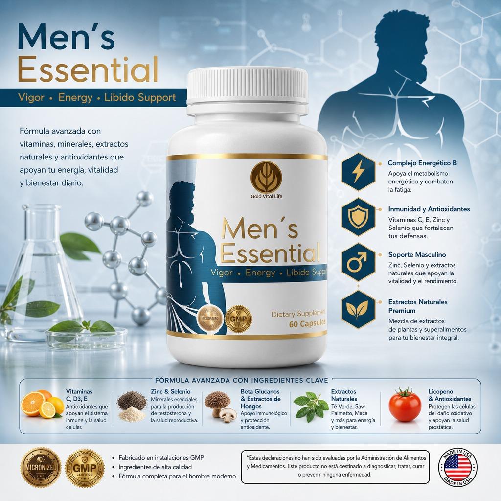 Men’s Essential, Daily Performance & Vitality Support