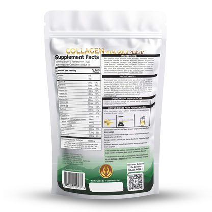 Collagen Peptides Powder +17 Super Ingredients, Mint & Lemon Flavor X 12 Units.