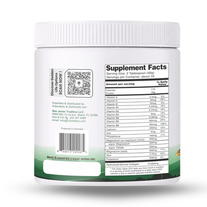 Collagen Peptides Powder +17 Super Ingredients, Mint & Lemon Flavor X 6 Units.