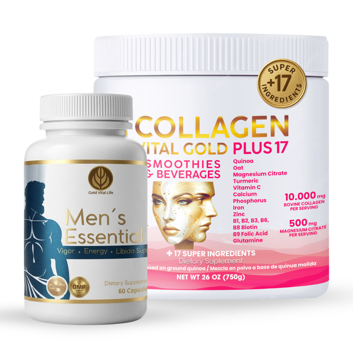 Men´s Essential & Collagen +17