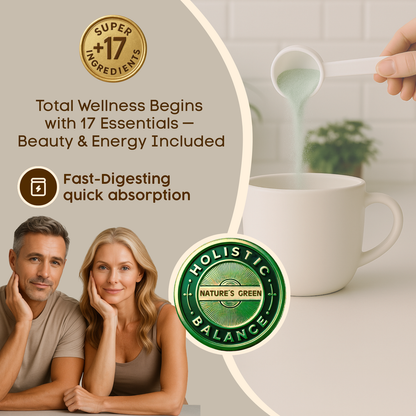 Collagen Peptides Powder +17 Super Ingredients, Mint & Lemon Flavor.