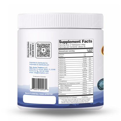 Collagen Peptides Powder +17 Super Ingredients, Vanilla Flavor X 6 Units.