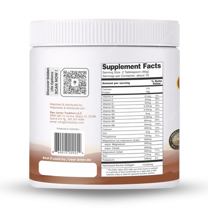 Collagen Peptides Powder +17 Super Ingredients, Cocoa Flavor X 6 Units.