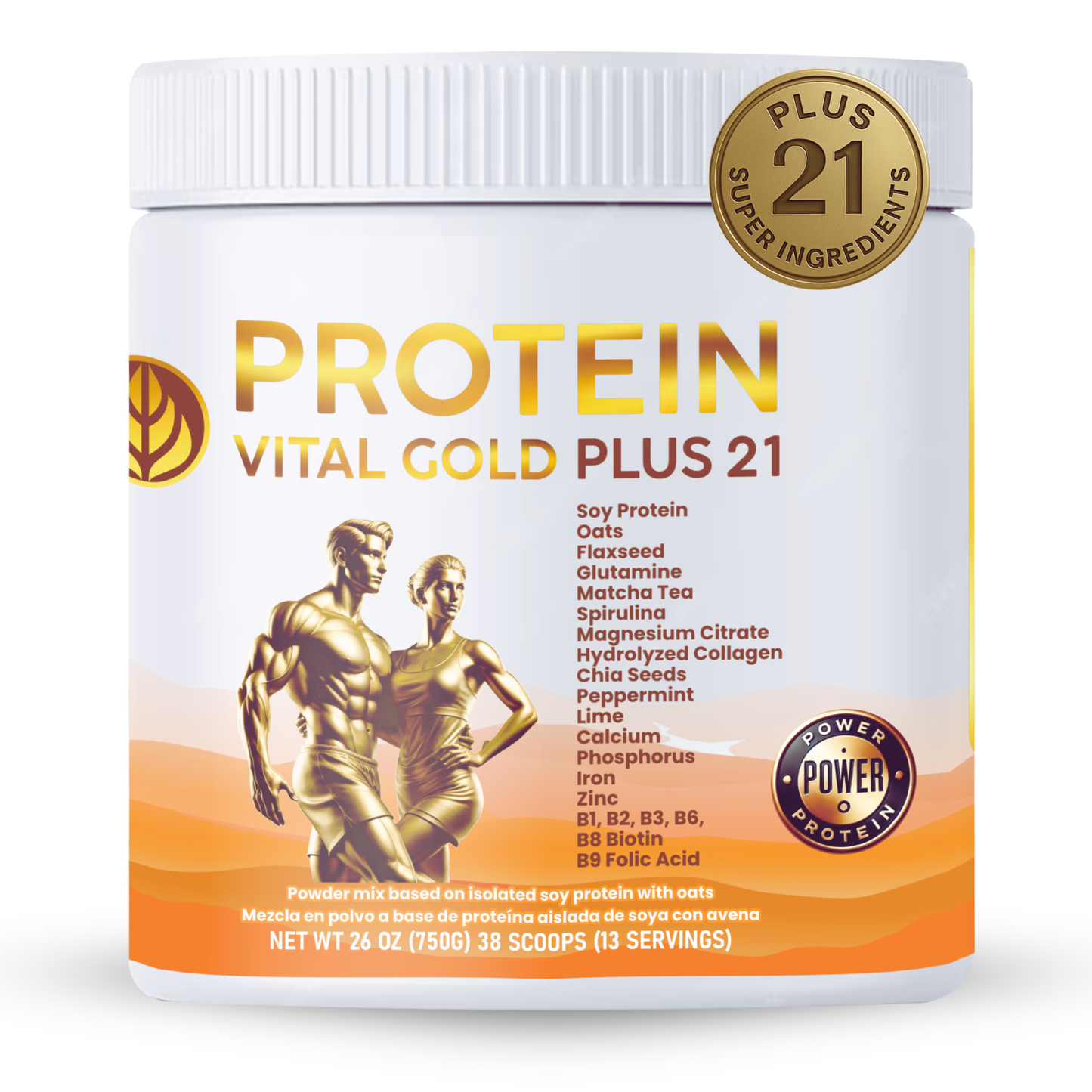 Protein Vital Gold Plus 21, Advanced Biosynergic Wellness Protein