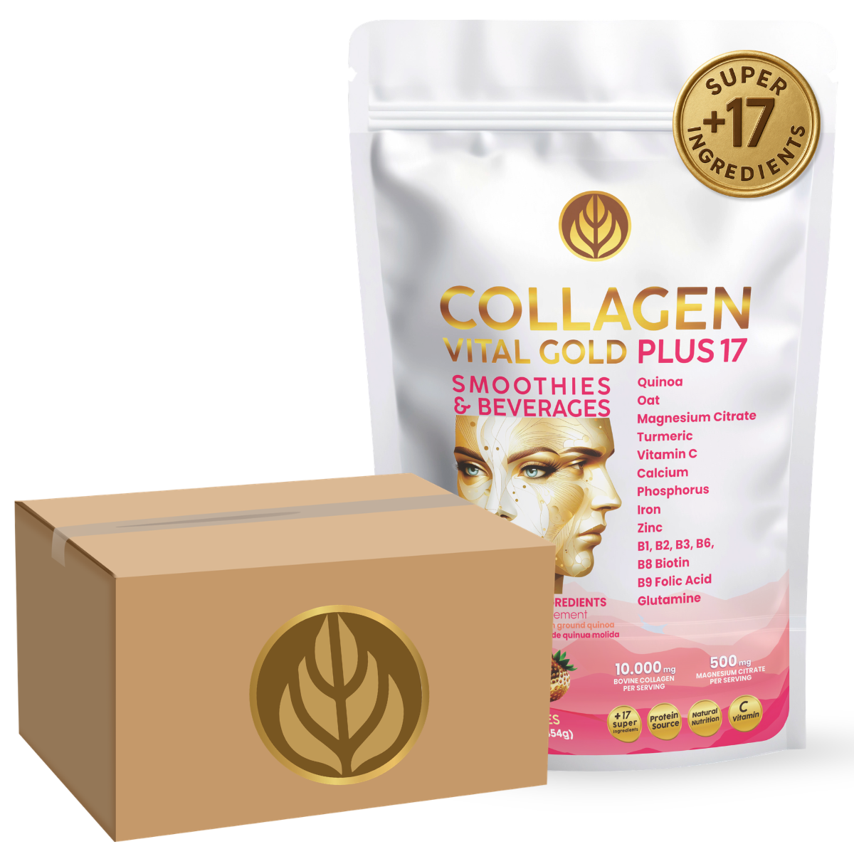 Collagen Vital Gold Plus 17 For Distributors, Red Berries Flavor