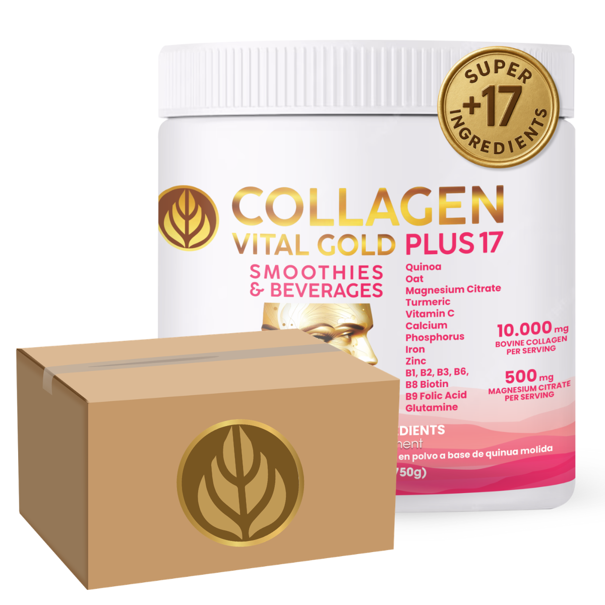 Collagen Vital Gold Plus 17 For Distributors, Red Berries Flavor
