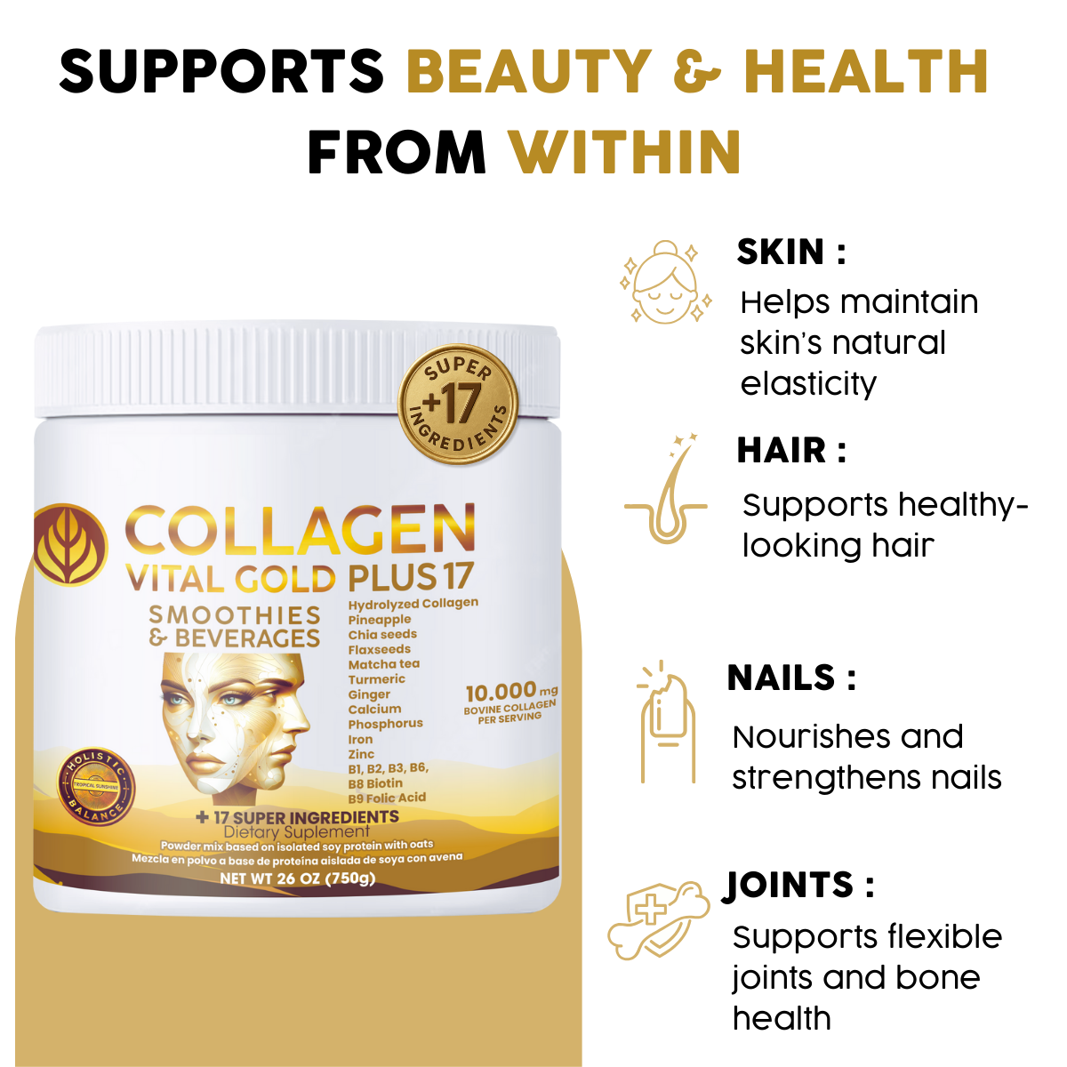 COLLAGEN VITAL GOLD +17 SUPER INGREDIENTS