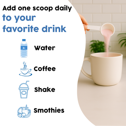 Collagen Peptides Powder +17 Super Ingredients, Vanilla Flavor.