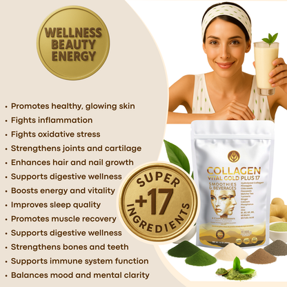 Collagen Peptides Powder +17 Super Ingredients.