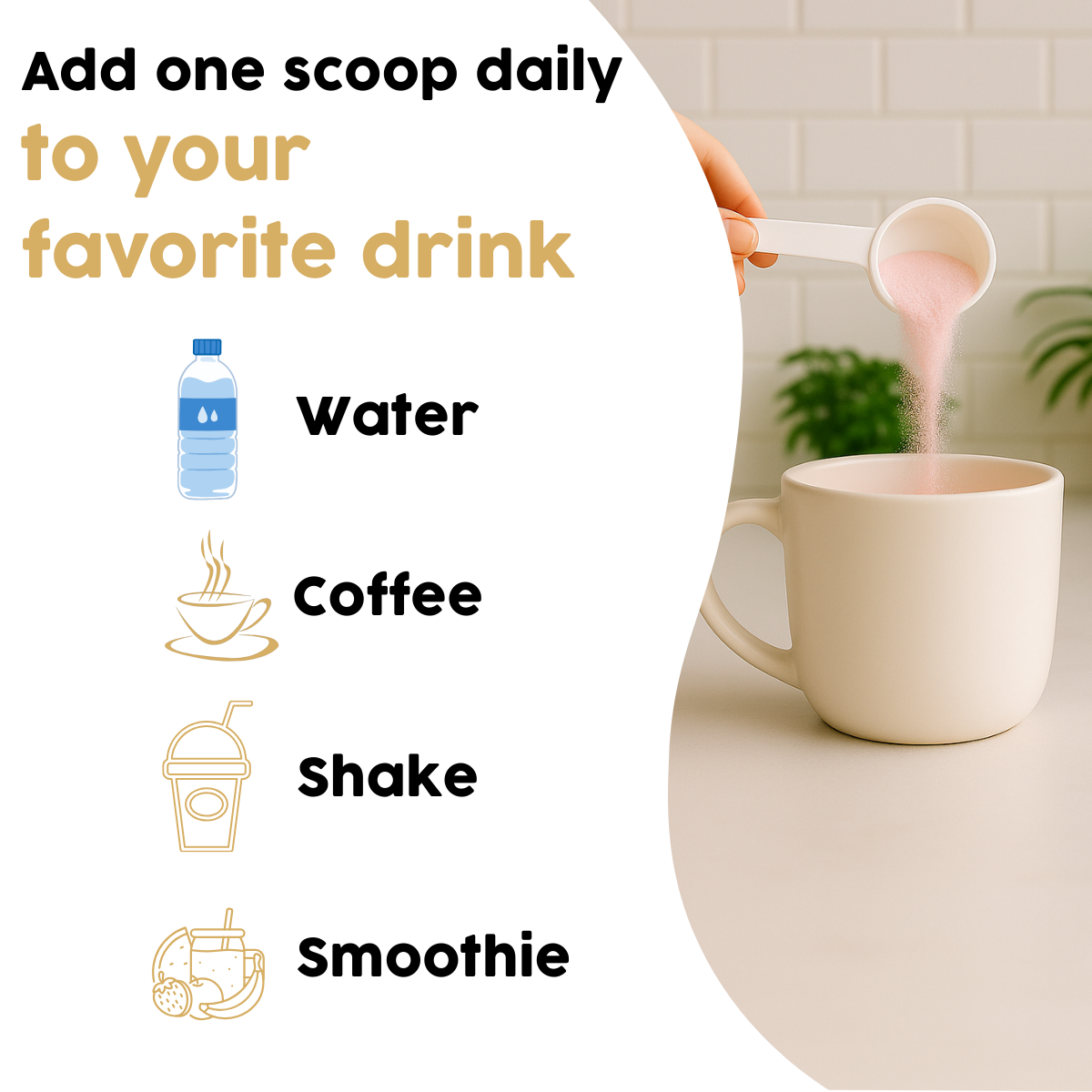 Collagen Peptides Powder +17 Super Ingredients, Pineapple Flavor.