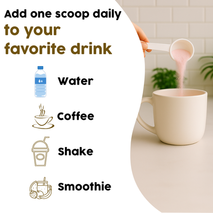 Collagen Peptides Powder +17 Super Ingredients, Cocoa Flavor.