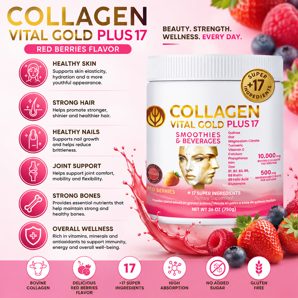 Men´s Essential & Collagen +17