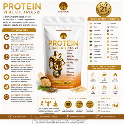 Protein Gold +21 & Wellness Essentials