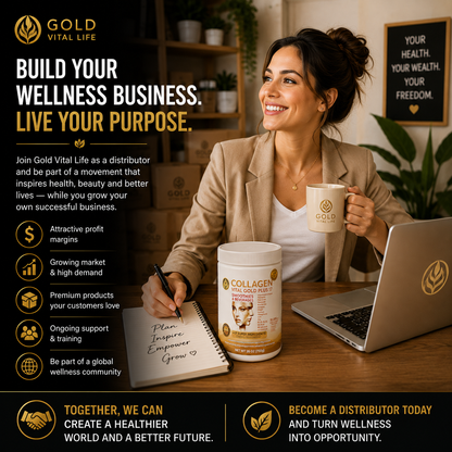 Collagen Vital Gold Plus 17 For Distributors, Pineapple Flavor