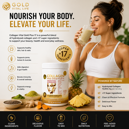 Collagen Vital Gold Plus 17 For Distributors, Pineapple Flavor