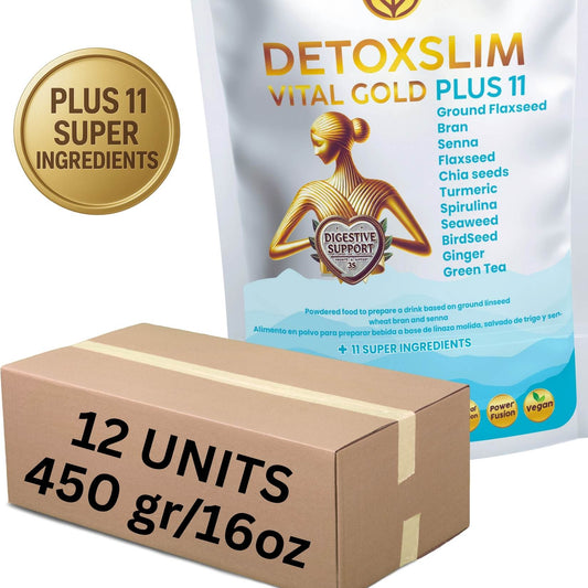 DETOXSLIM VITAL GOLD PLUS 11 340g / 12oz × 12 units