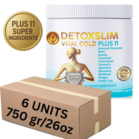 DETOXSLIM VITAL GOLD PLUS 11 600g / 21oz × 6 units