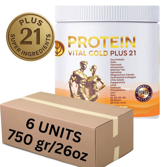 PROTEIN VITAL GOLD PLUS 21 750g / 26oz × 6 units