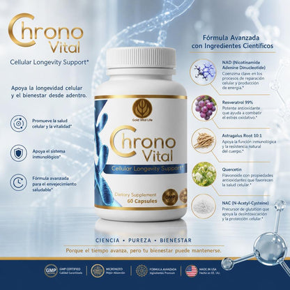 Chrono Vital, Advanced Cellular Longevity Support